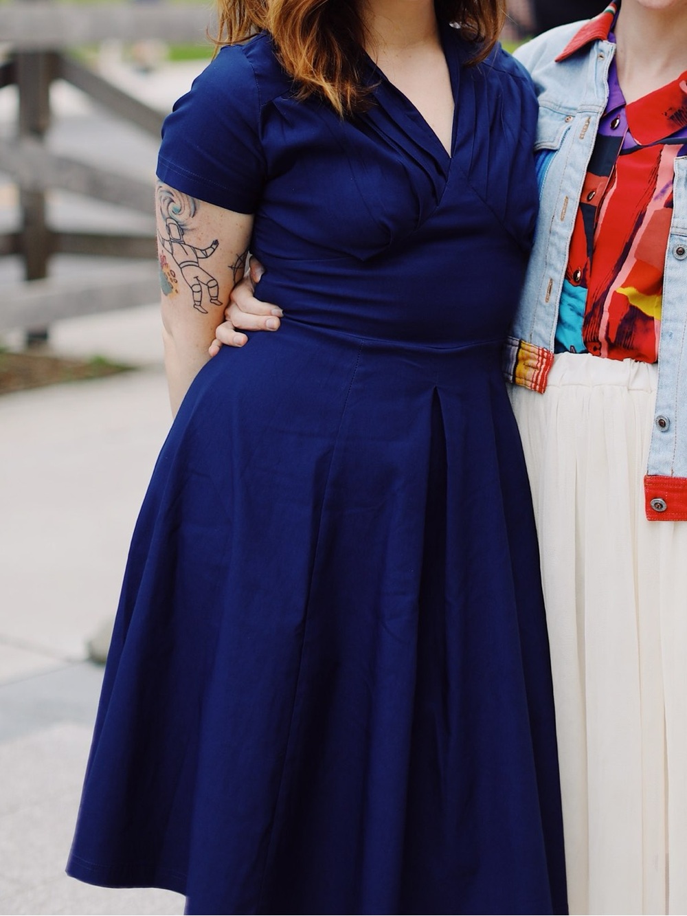 Vintage inspired blue dress